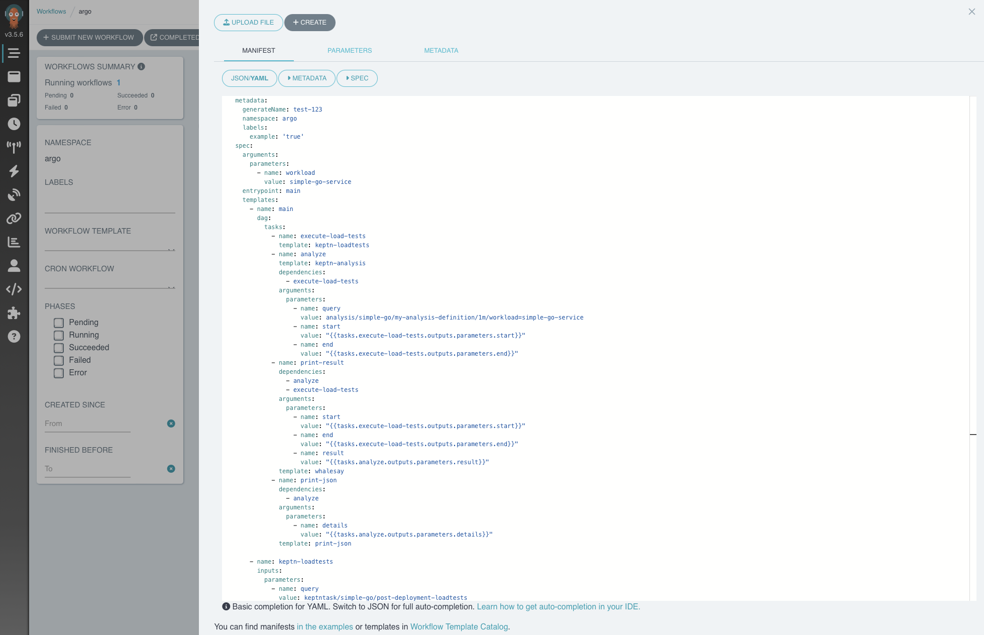 Triggering the workflows
